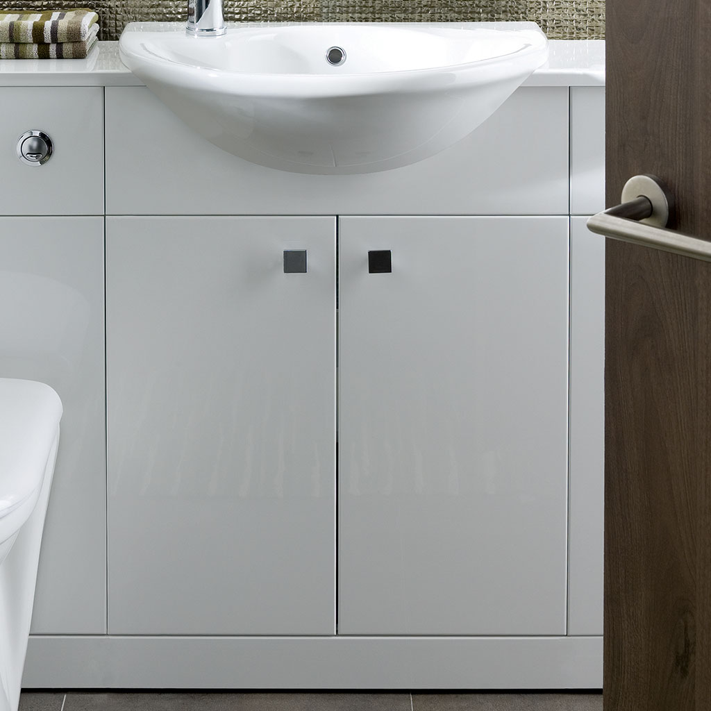 Oslo Slimline Basin Unit White