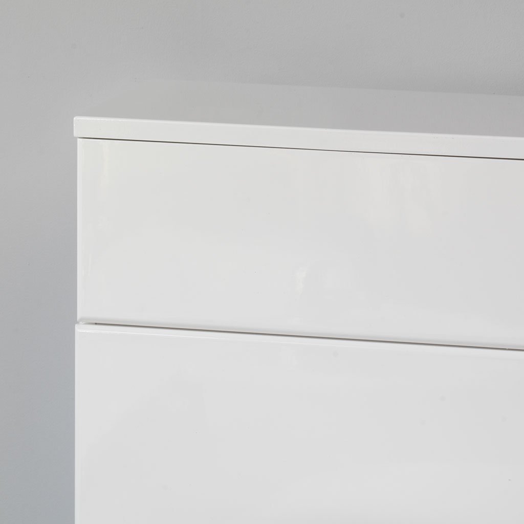 Bonito 600mm MDF WC cover High Gloss White