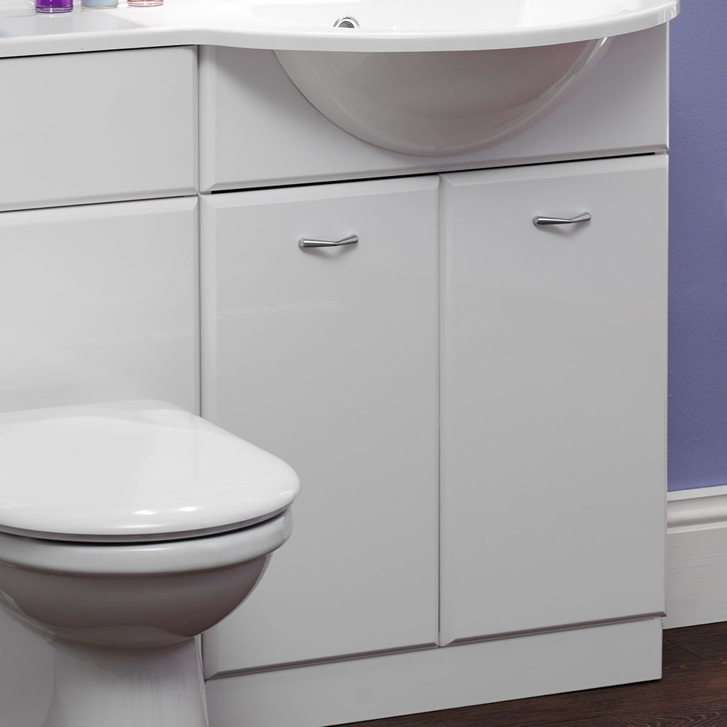 New Diamante 60cm basin unit High Gloss White