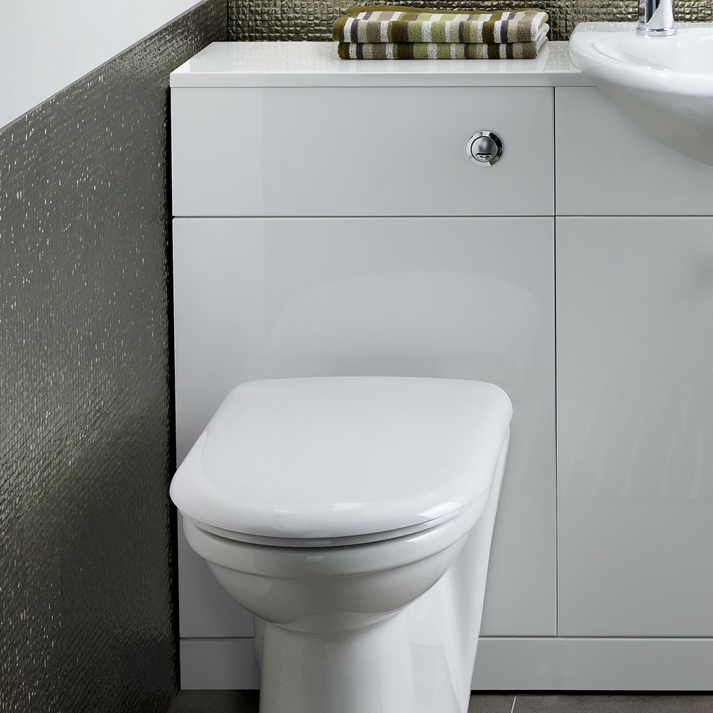 Oslo 49cm(W) x 225cm(D) WC Unit - White