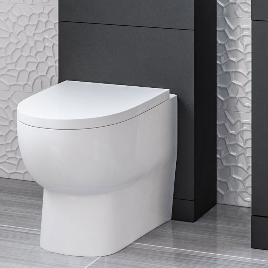 Oslo 49cm(W) x 220cm(D) WC Unit - Matt Anthracite