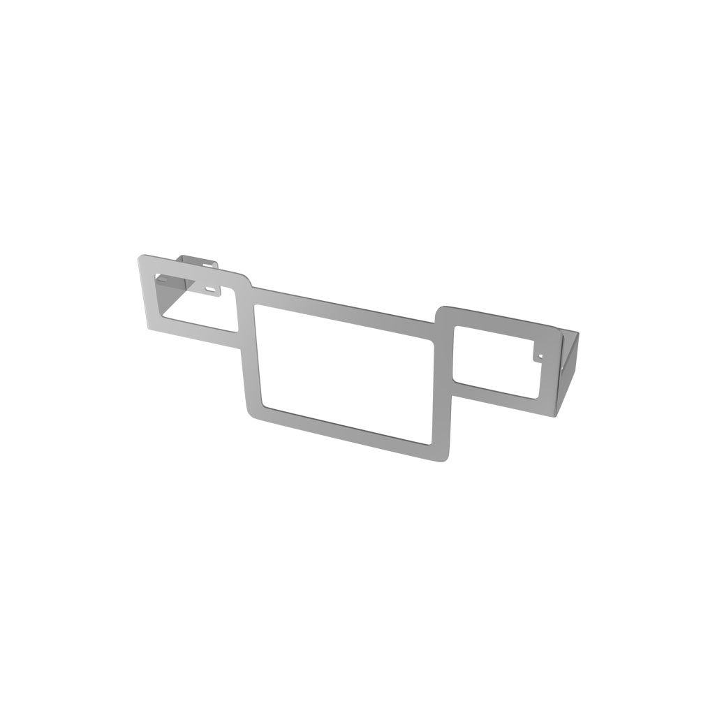 Square Towel Hanger 375mm Chrome