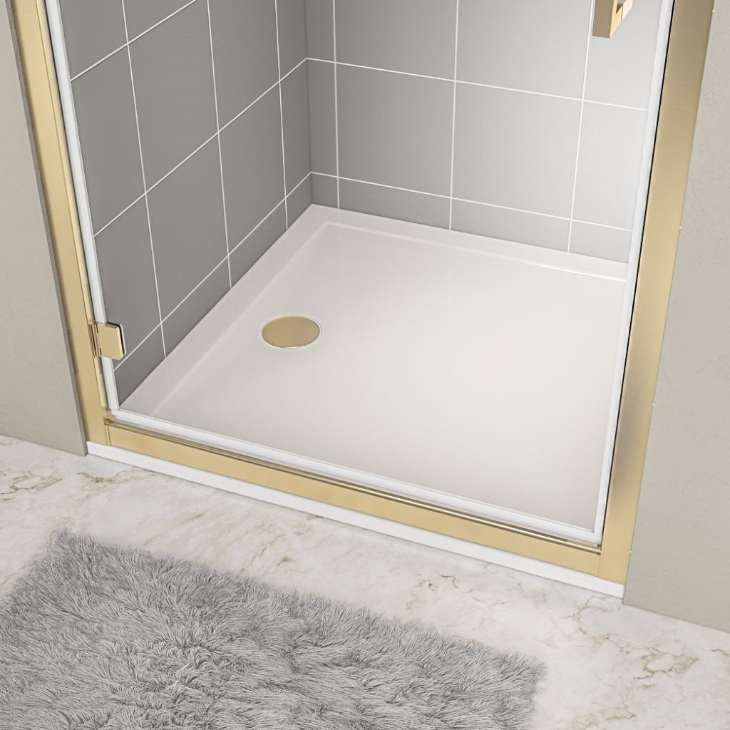  Corsair 1000 x 1000mm Square 25mm Shower Tray - White 