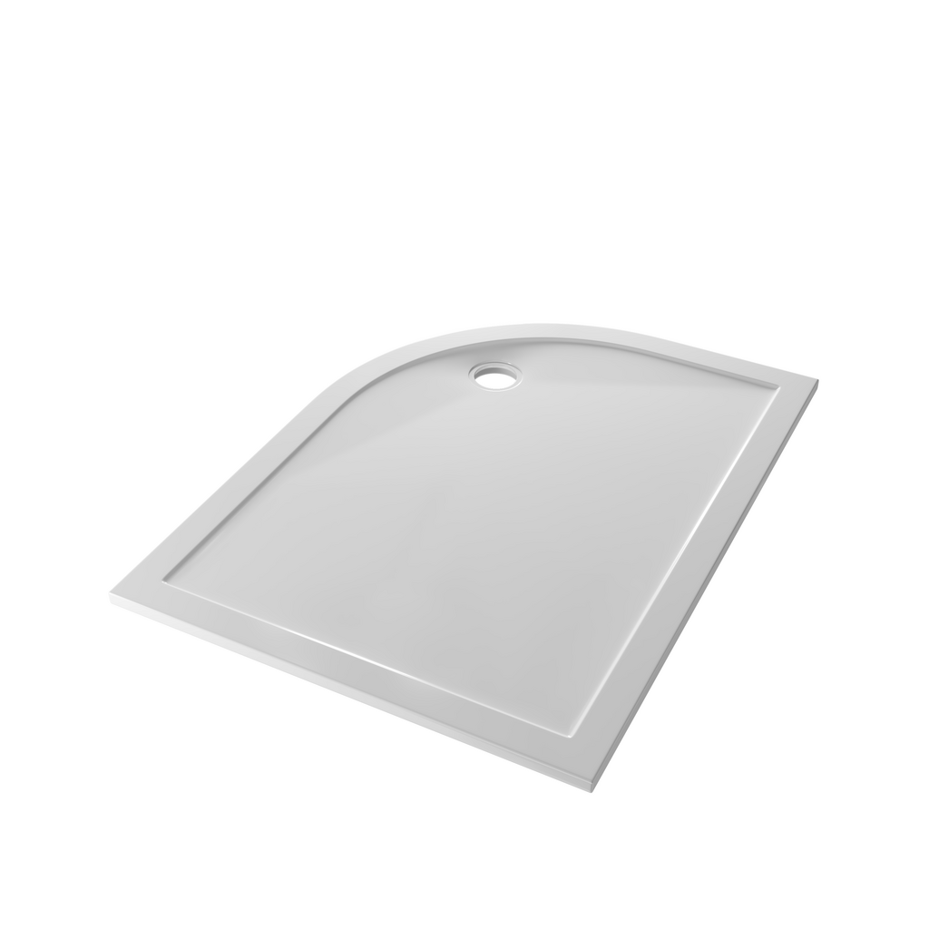  Corsair Anti-Slip 1200 x 800mm Offset Quad Left Hand (LH) 25mm Shower Tray - White 