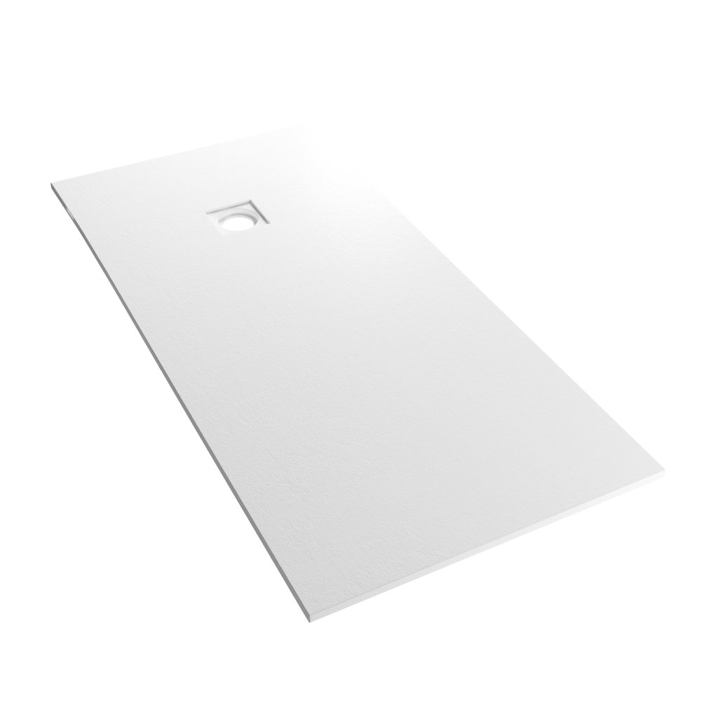  Crossland  1700 x 900mm Rectangular  Shower Tray with Slate Finish - White