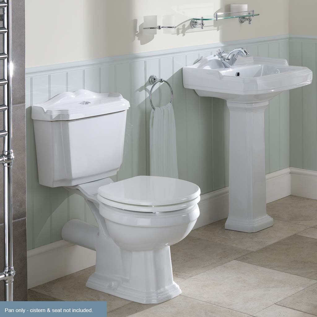 Belgravia Close Coupled WC Pan - White