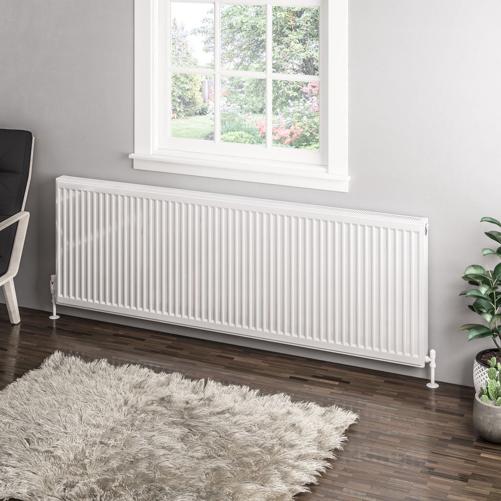 Type 11 Compact Panel Radiator 600 x 1800 Gloss White