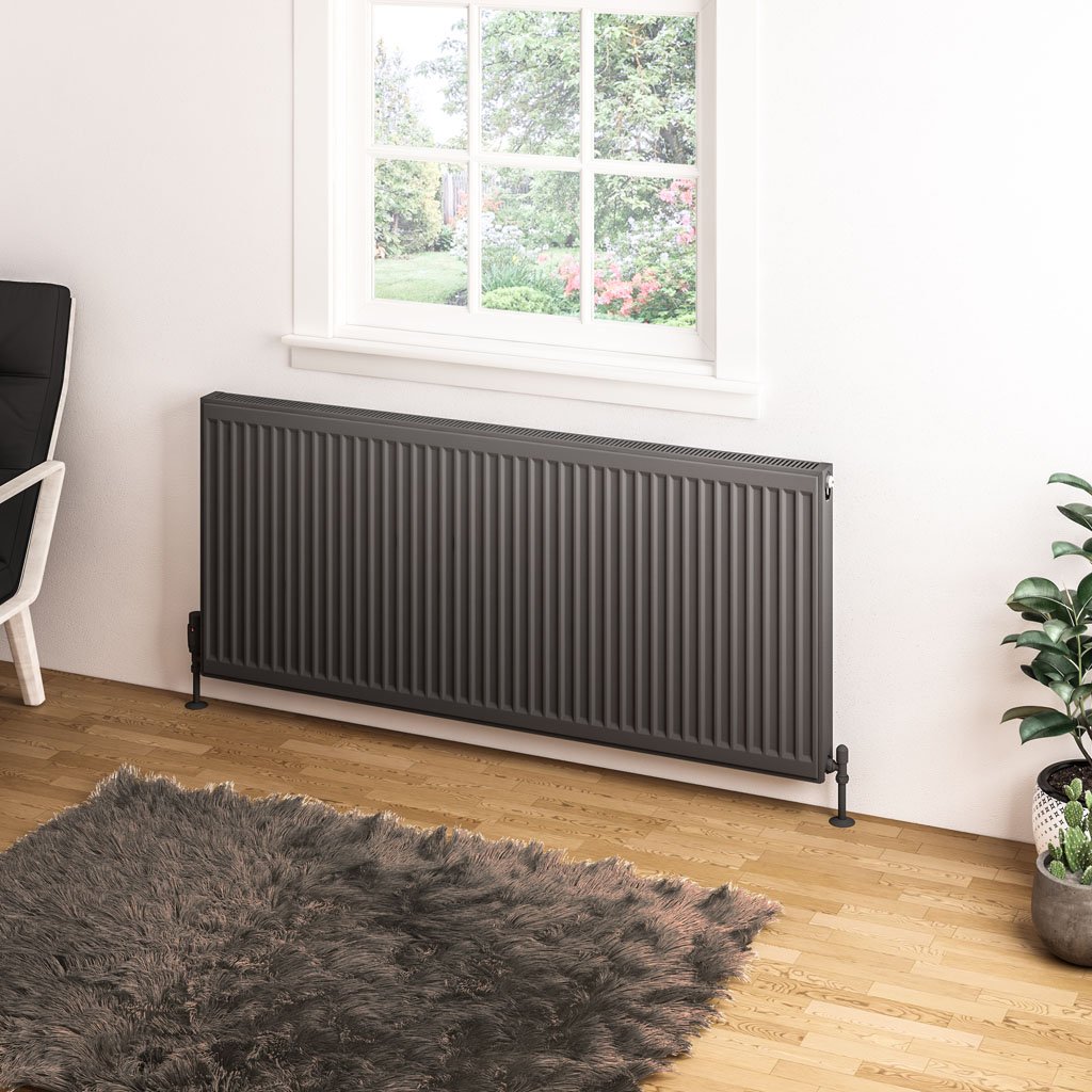 Type 11 Compact Panel Radiator 600 x 1400 Matt Anthracite