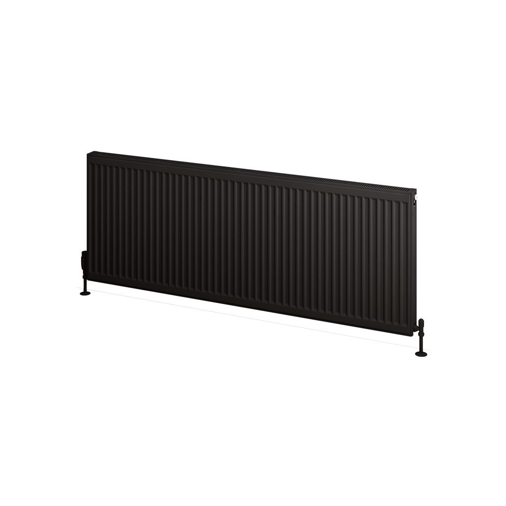 Type 11 Compact Panel Radiator 600 x 1600 Matt Black