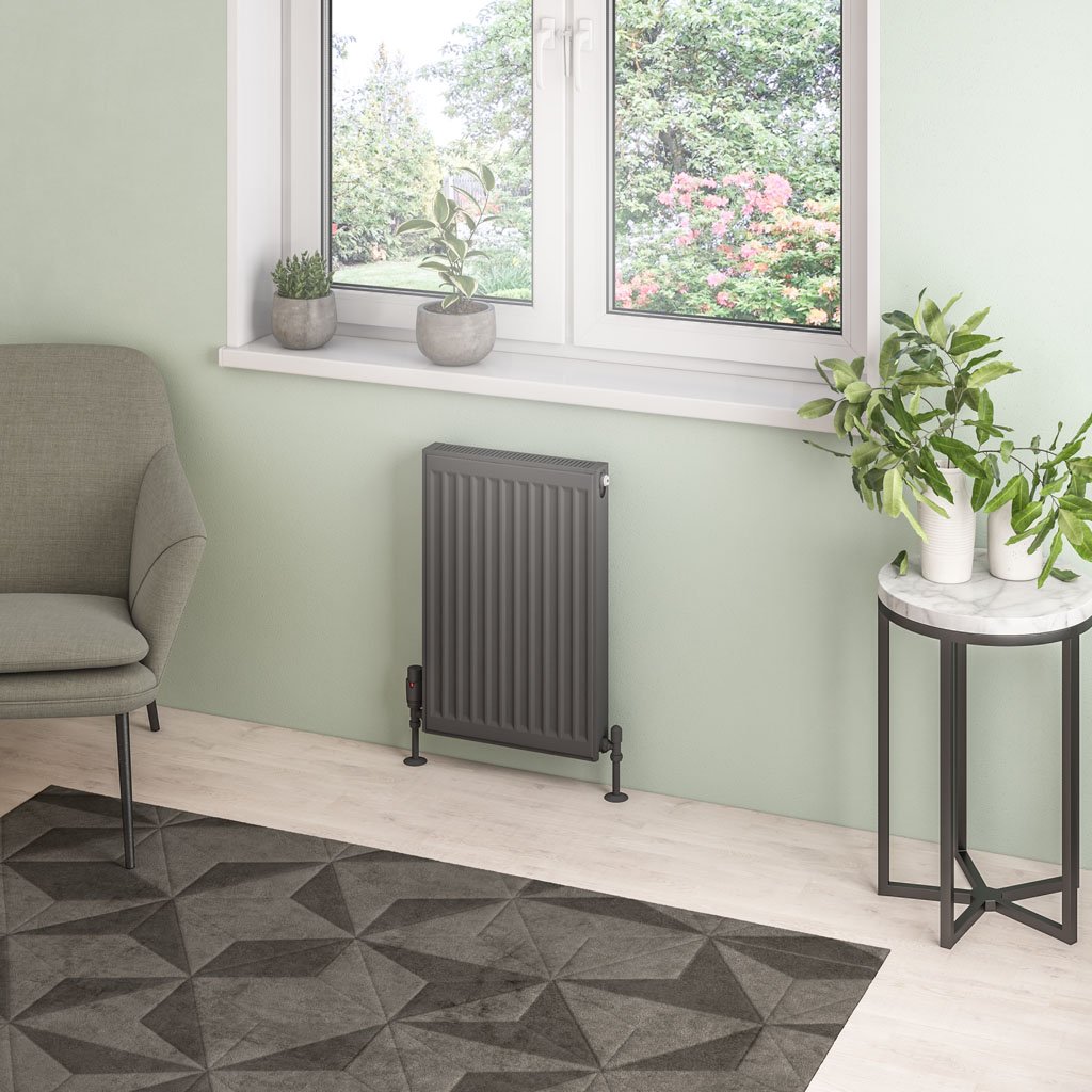 Type 21 Compact Panel Radiator 600 x 400 Matt Anthracite