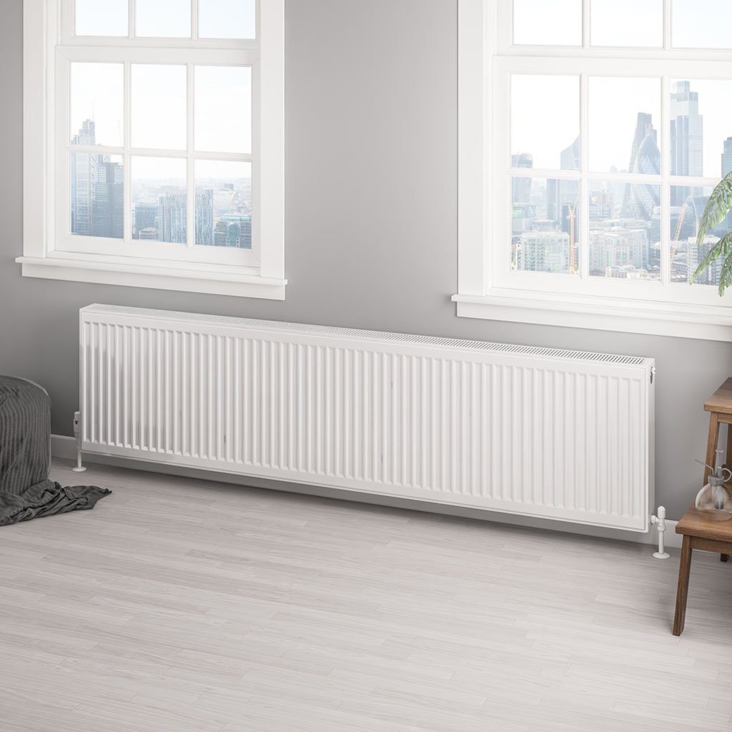 Type 22 Compact Panel Radiator 500 x 2000 Gloss White