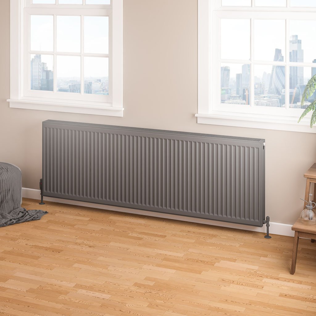 Type 22 Compact Panel Radiator 600 x 1800 Matt Anthracite