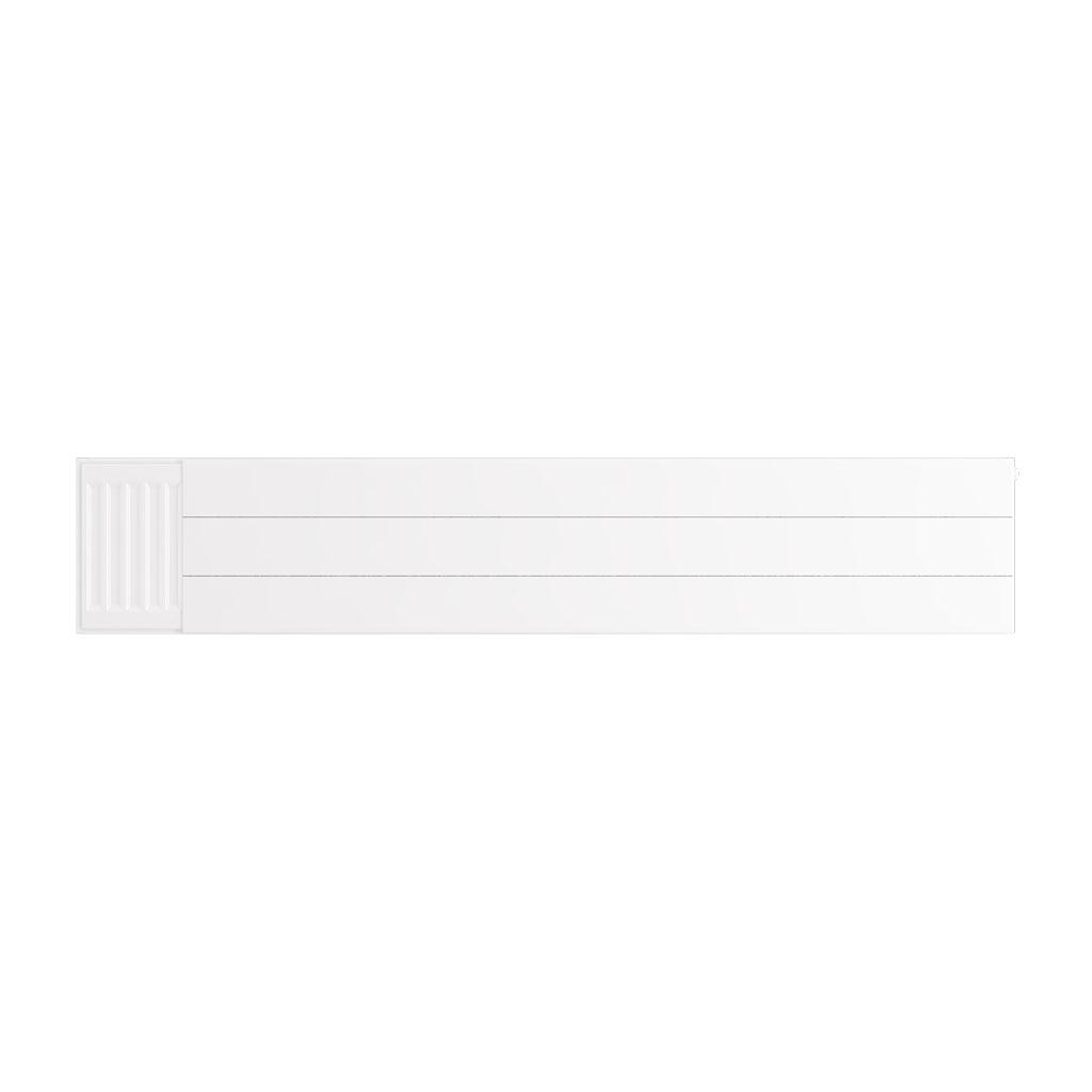 Flat Cover Plate with Lines 300 x 1600 Gloss White