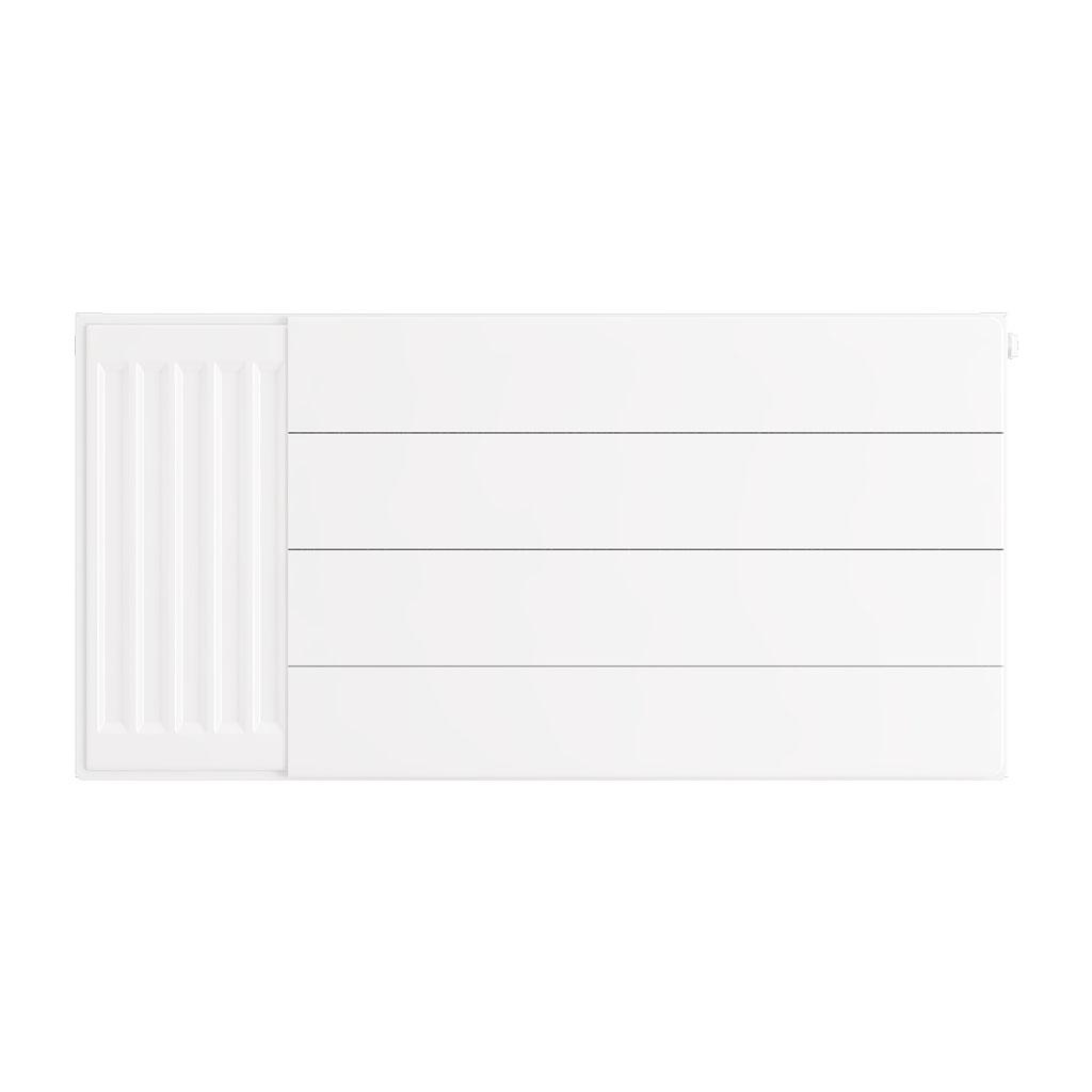 Flat Cover Plate with Lines 400 x 800 Gloss White