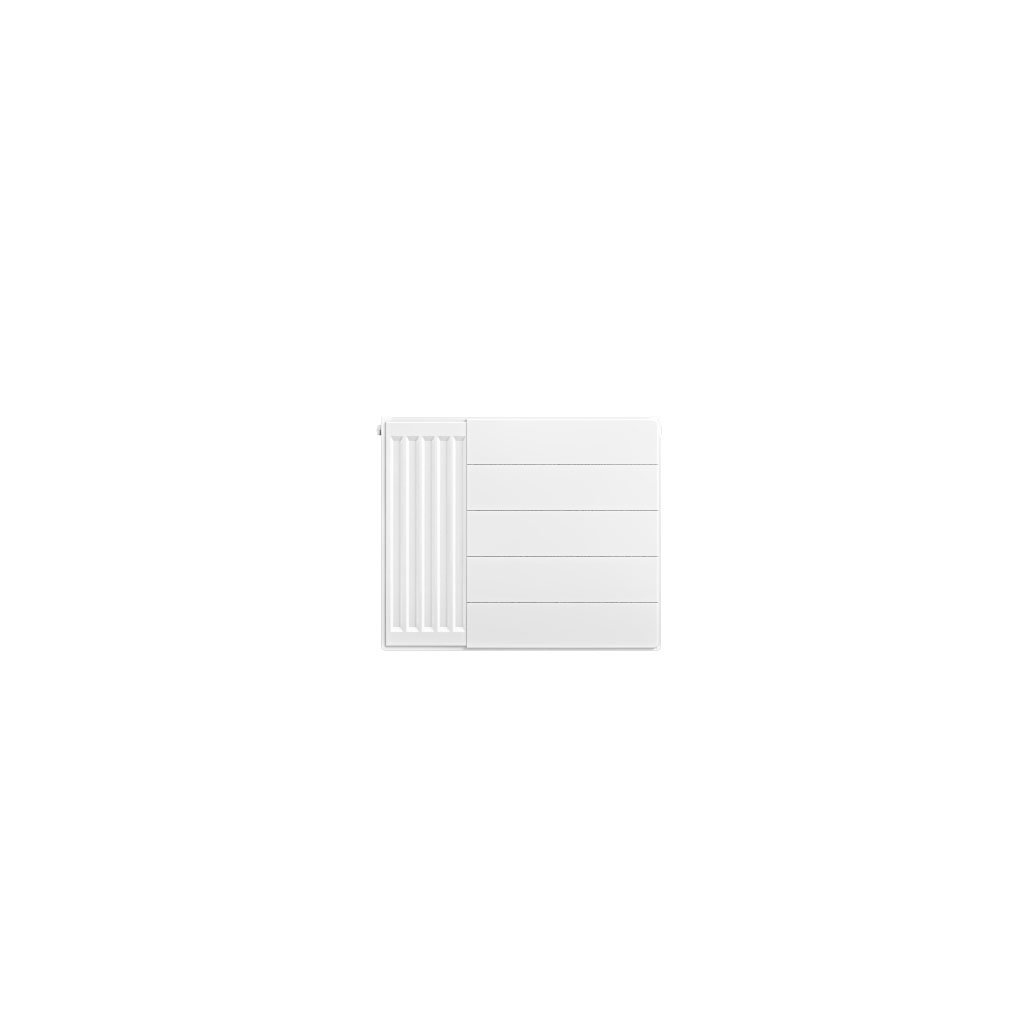 Flat Cover Plate with Lines 500 x 600 Gloss White