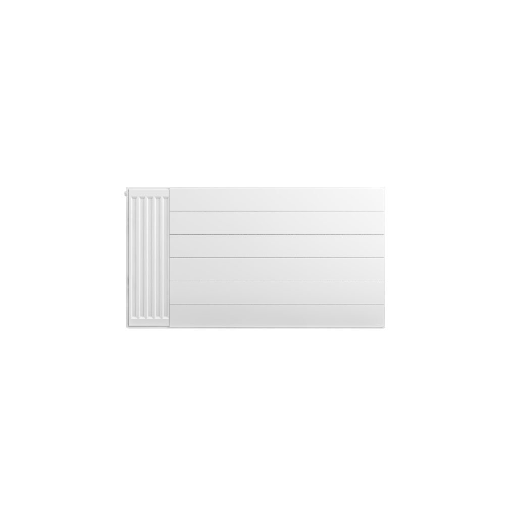 Flat Cover Plate with Lines 600 x 1100 Gloss White