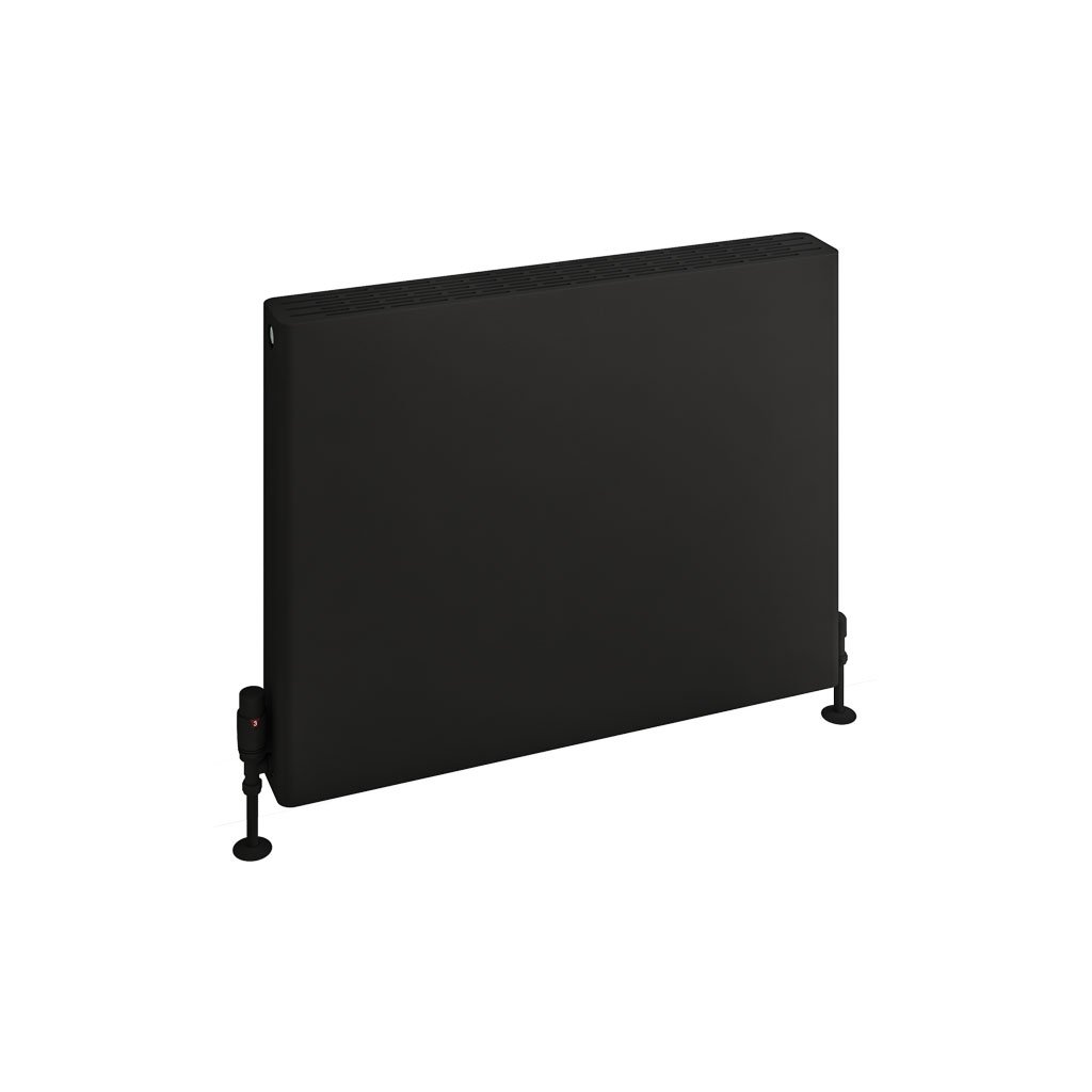 Keynsham Type 22 Panel Radiator 600 x 800 with Flat Designer Cover Matt Black