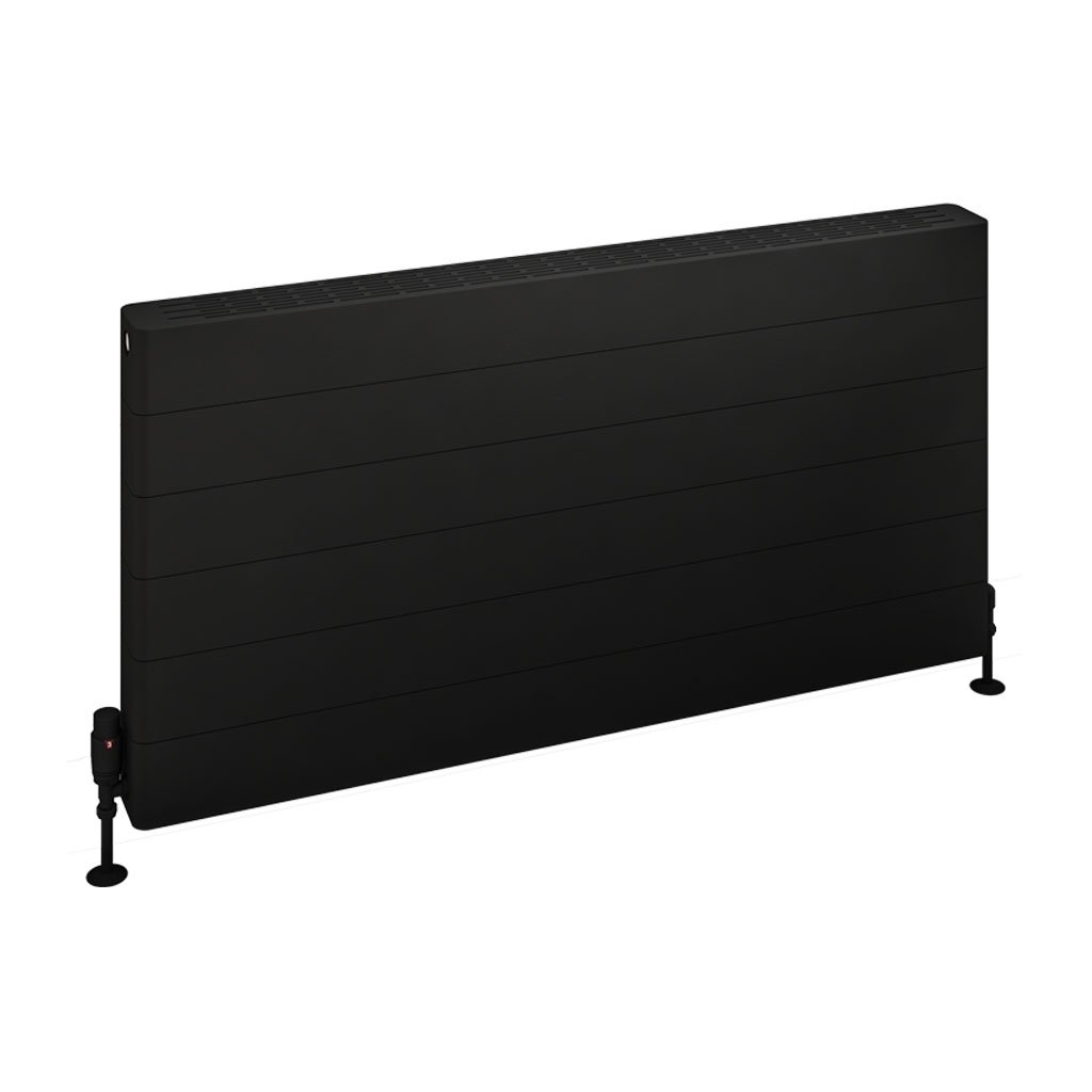 Keynsham Type 22 Panel Radiator 600 x 1200 with Lined Designer Cover Matt Black