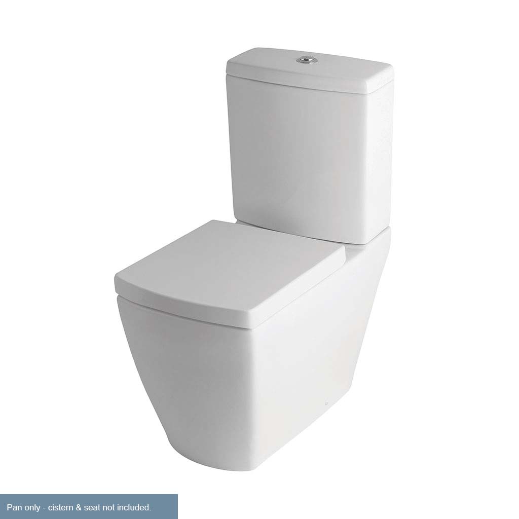 Mentmore Close Coupled Back To Wall WC Pan with Fixings - White