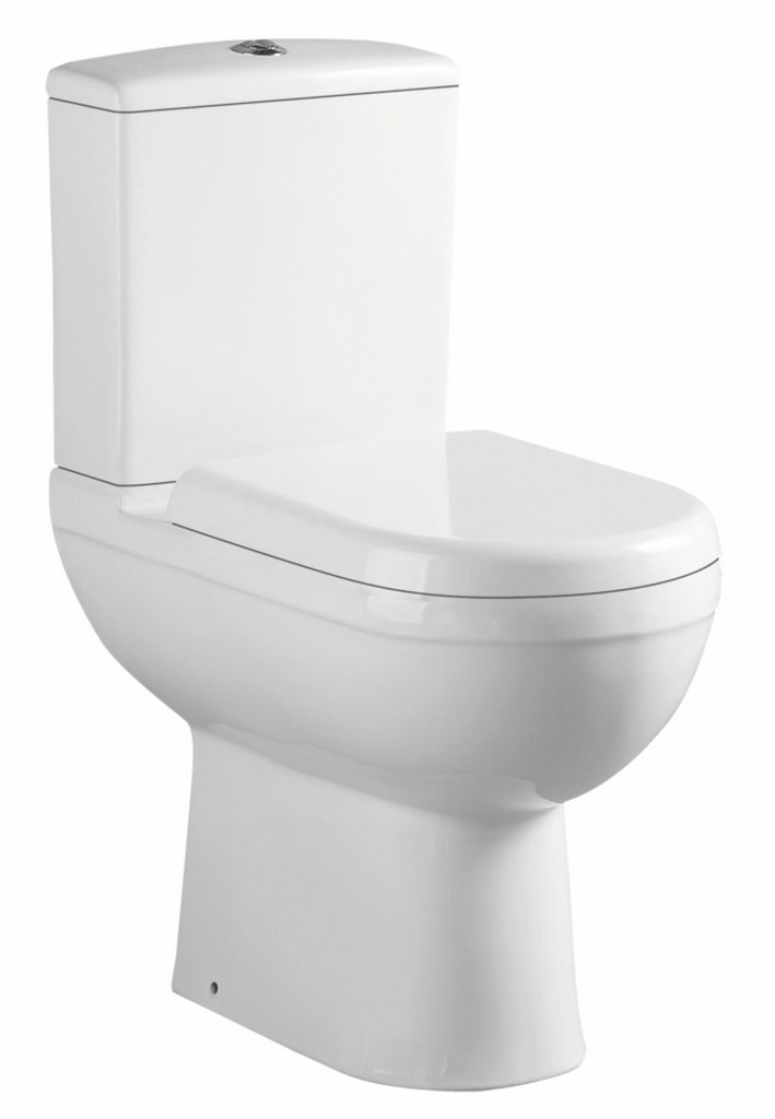 Dura Comfort Height Close Coupled Eco Vortex WC Pan with Fixings - White