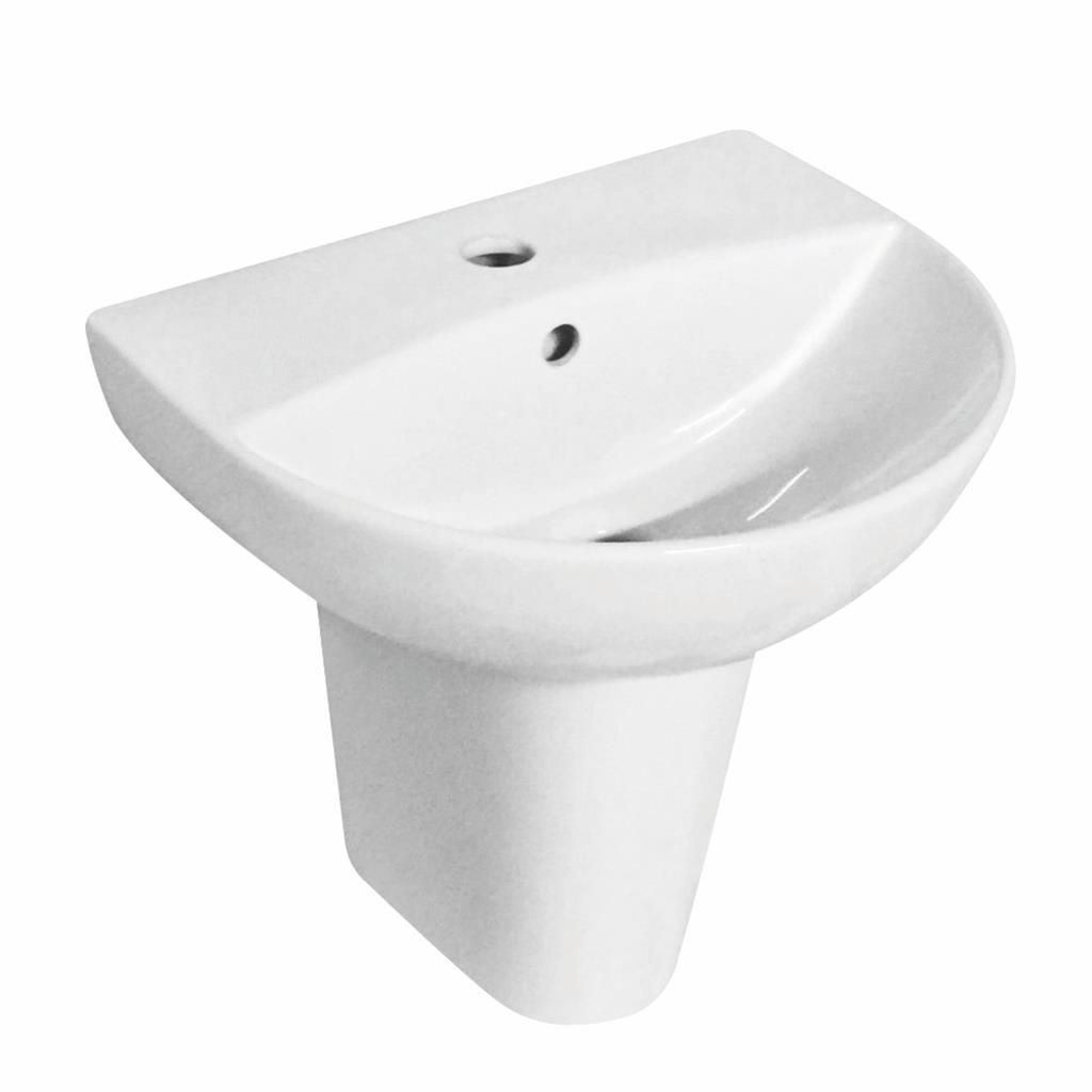 Osterley 39cm x 47cm 1 Tap Hole Ceramic Basin - White