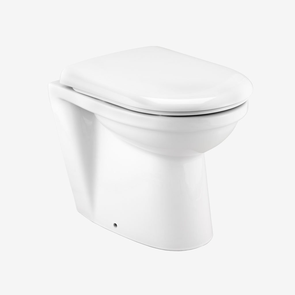 Kompact Back To Wall WC Pan - White