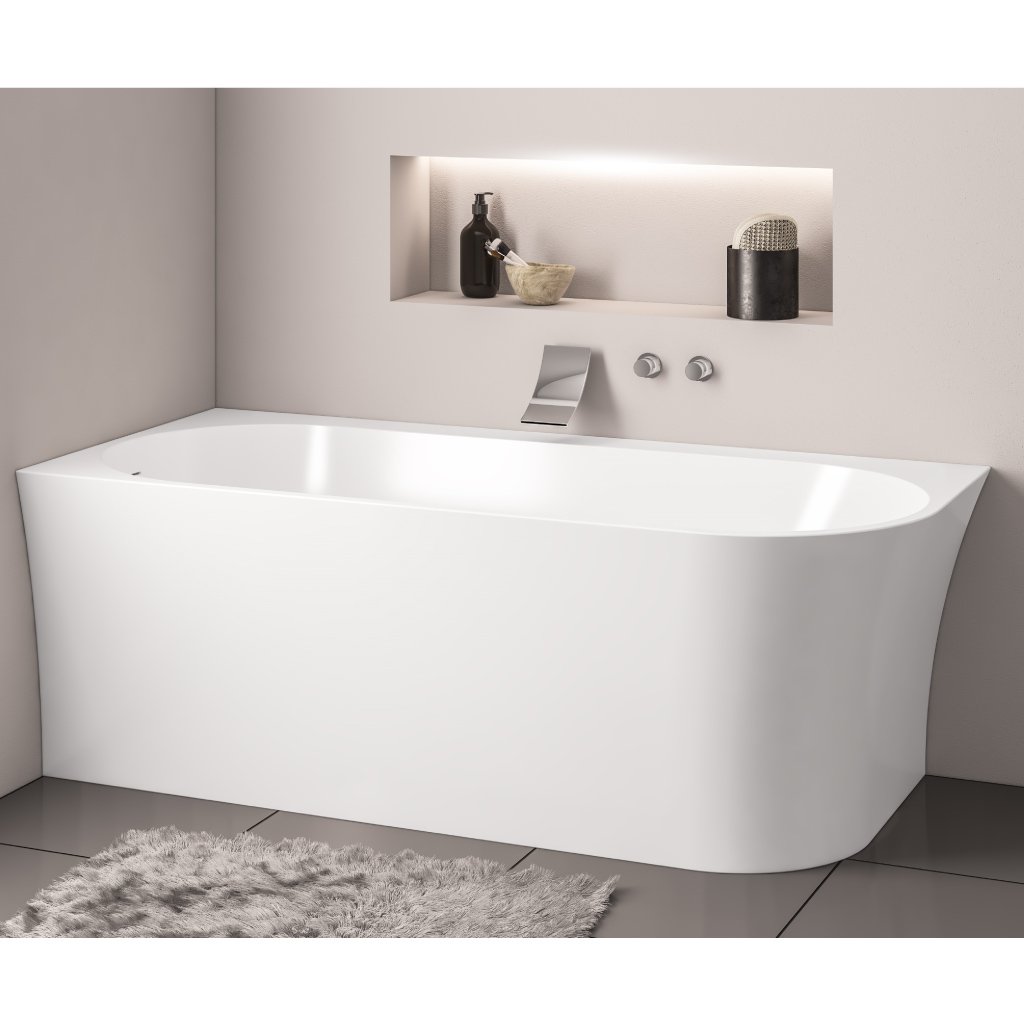 Radcot 1650 x 750 x 590mm (450mm Depth) Left Hand (LH) Bath - White