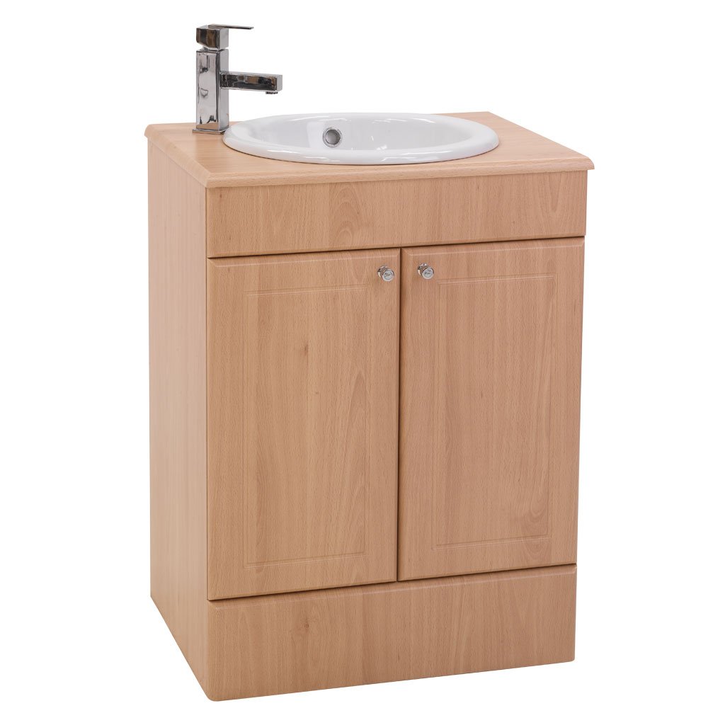 New classic 600 vanity unit Beech