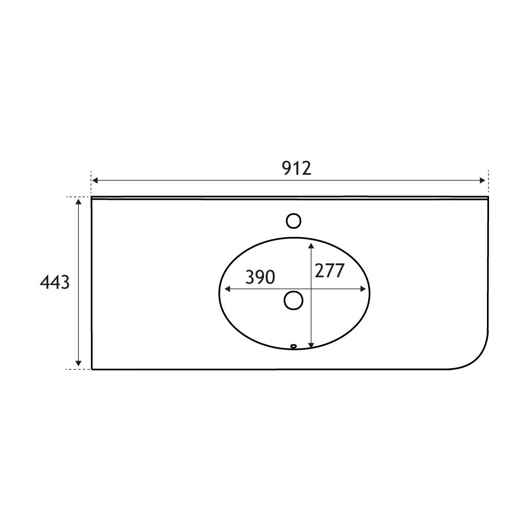 Hardwick Traditional 90cm x 44cm 1 Tap Hole Polymarble Basin - White