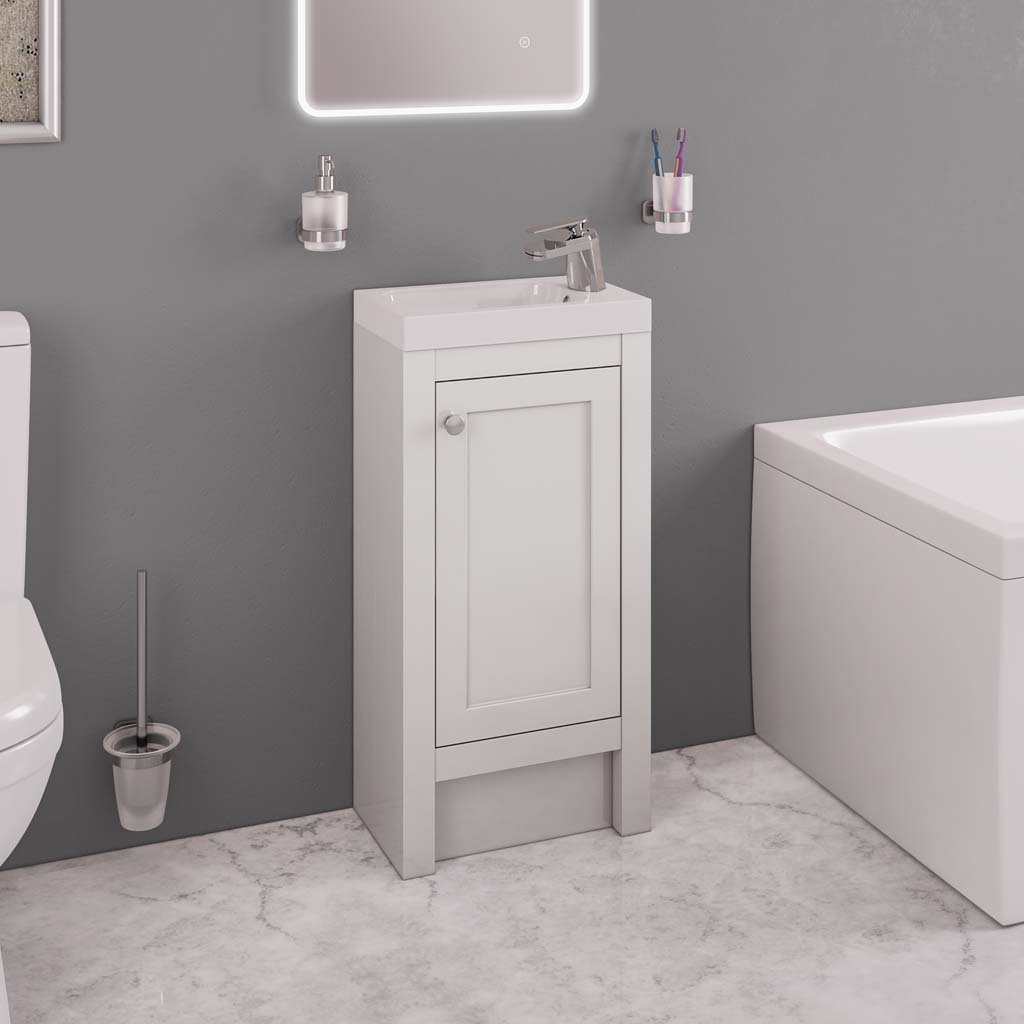 Hardwick Traditional 39CM 1 Door Basin Vanity Unit - White