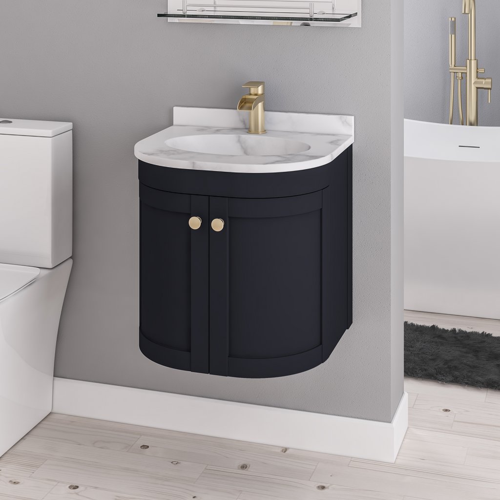 Hardwick 50CM 2 Door Basin Vanity Unit - Anthracite