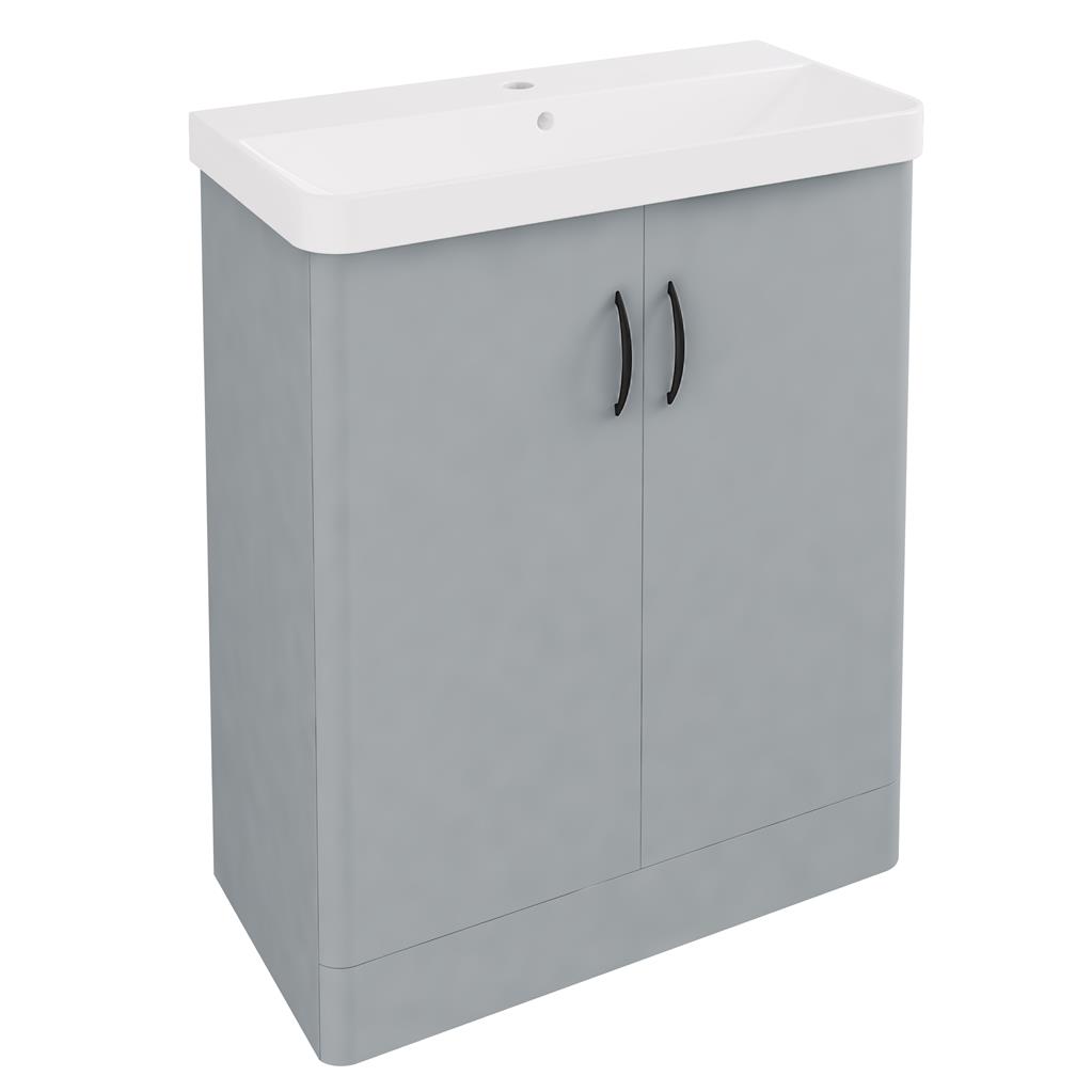 Cavone II 70CM 2 Door Basin Vanity Unit - Grey