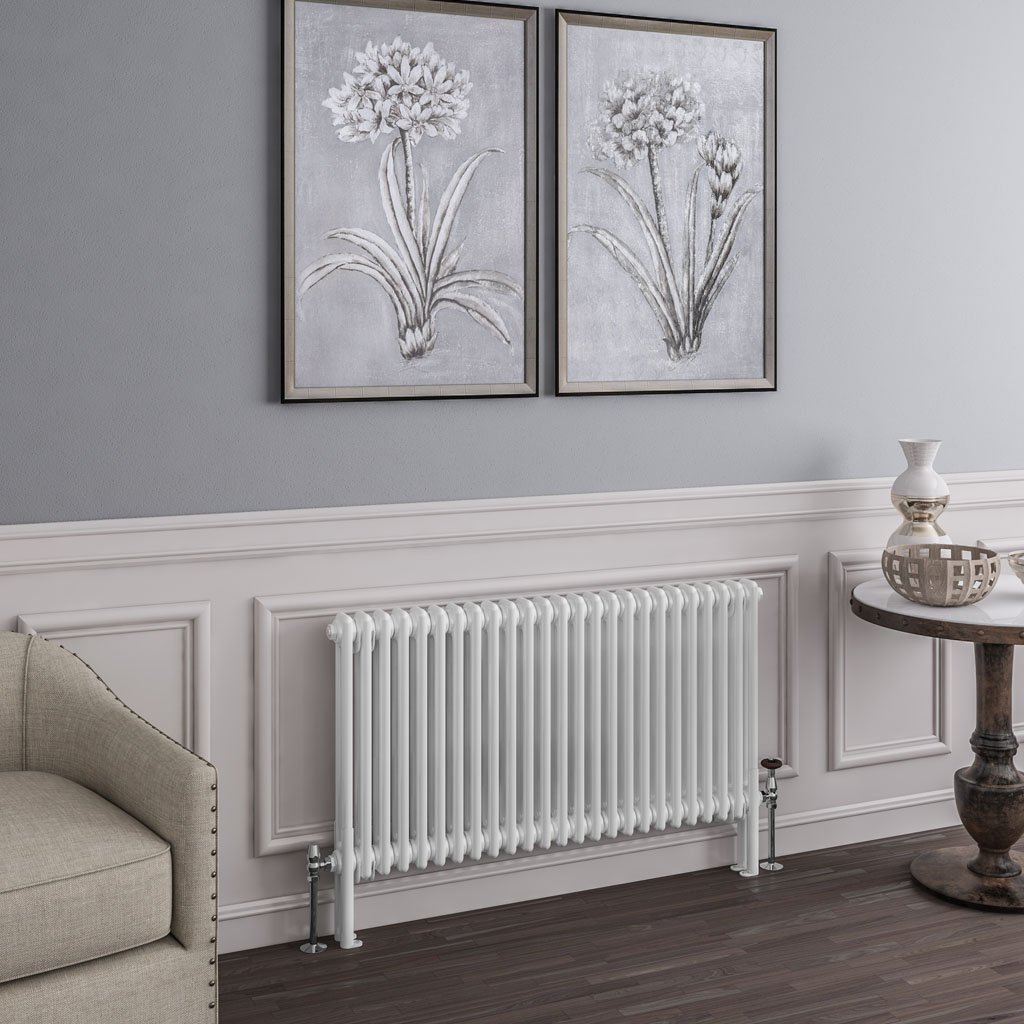 Imperia 2 Column Radiator 600 x 1145mm Gloss White