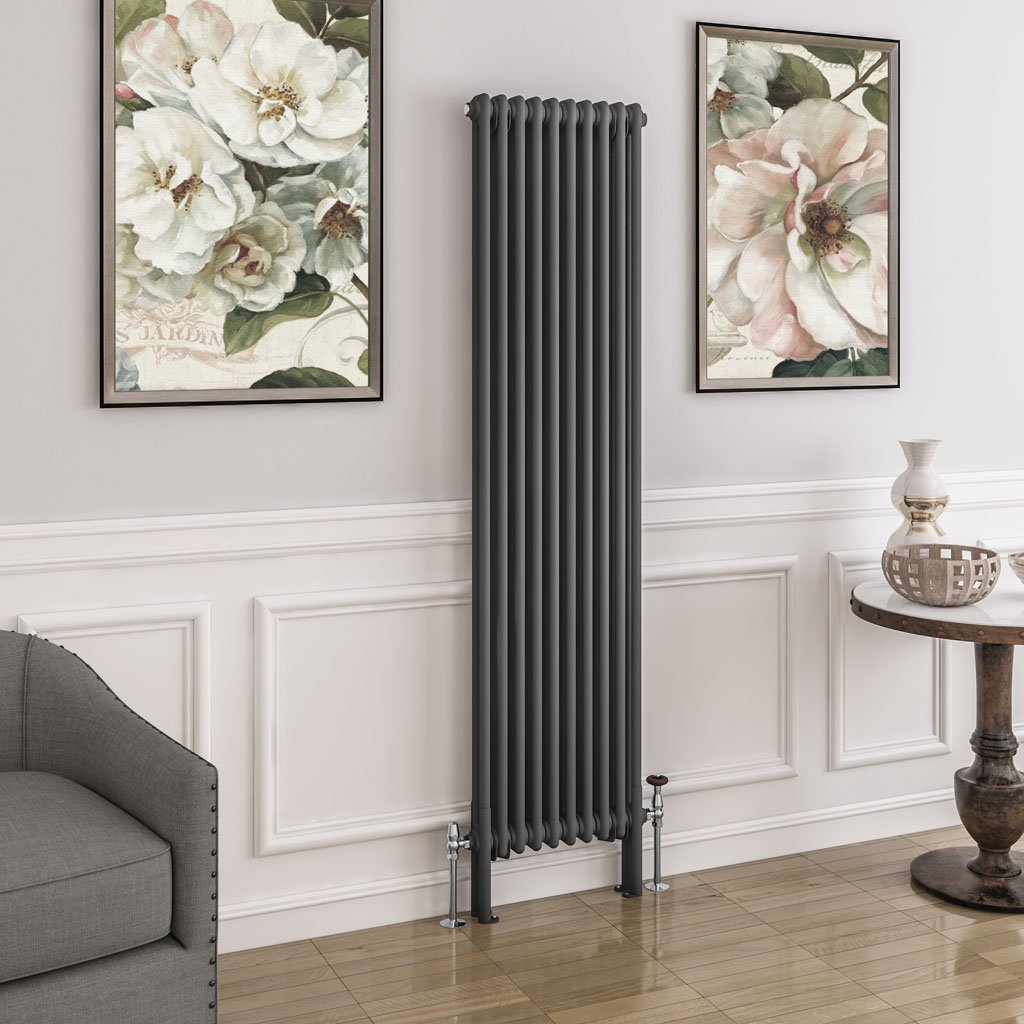 Imperia 2 Column Radiator 1800 x 470mm Matt Anthracite