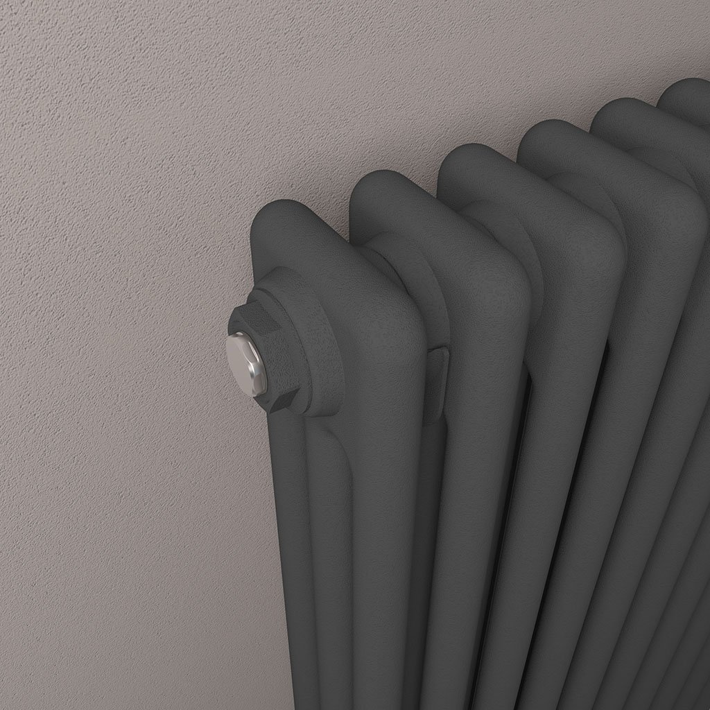 Imperia 3 Column Radiator 600 x 1145mm Matt Anthracite