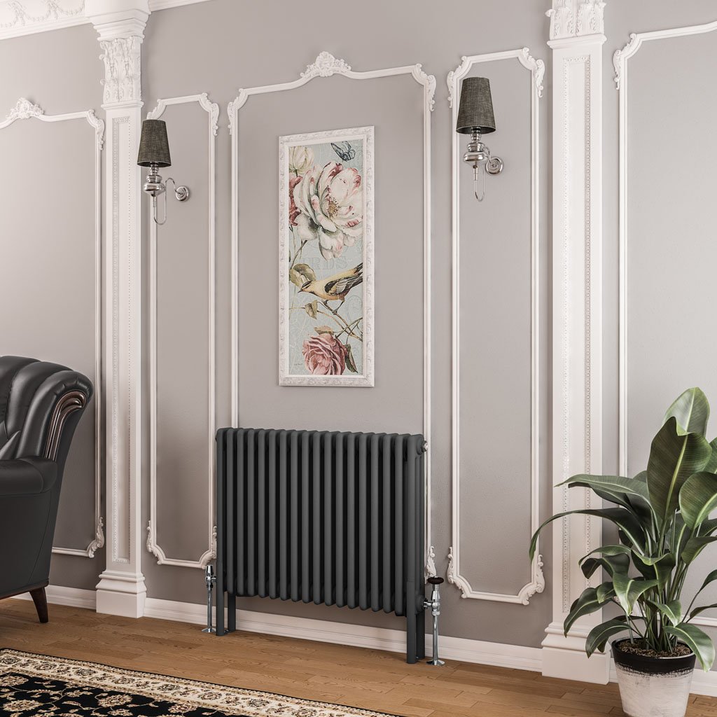 Imperia 3 Column Radiator 600 x 830mm Matt Anthracite