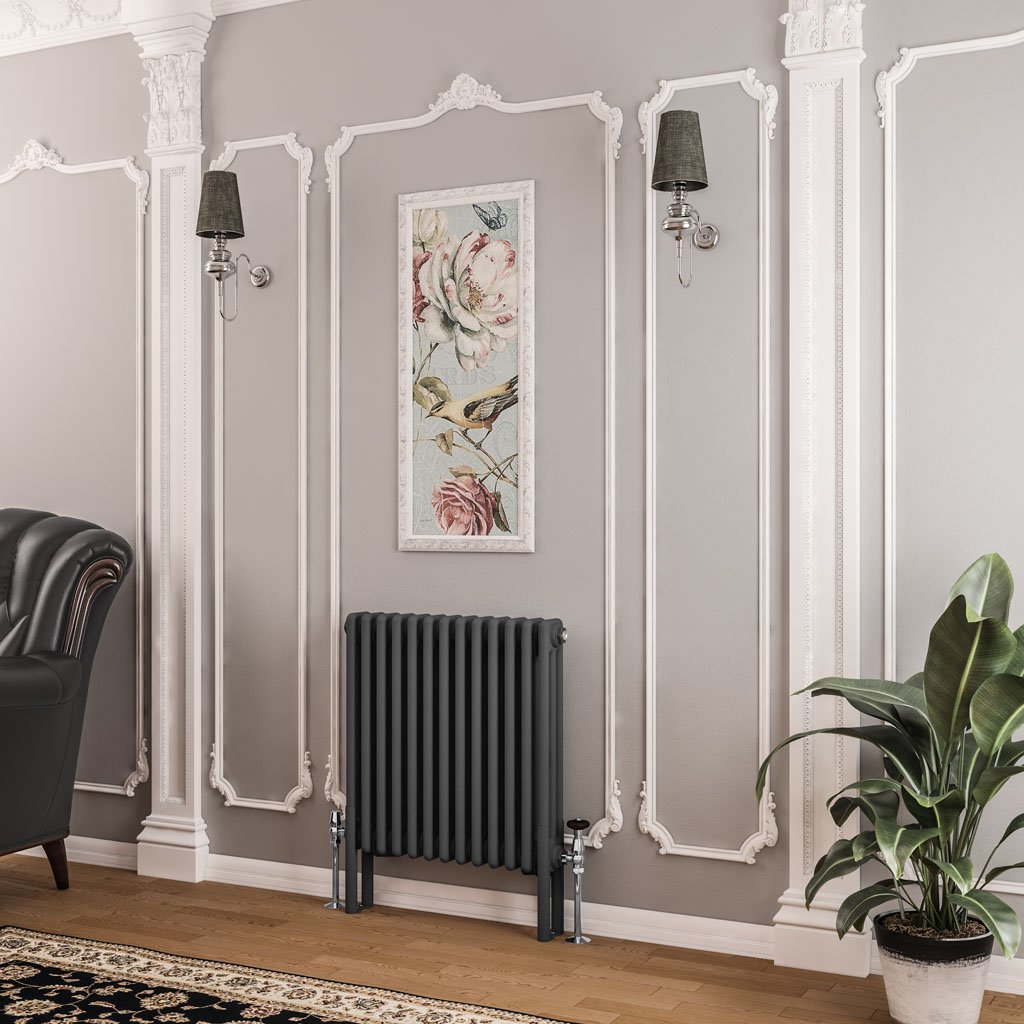 Imperia 3 Column Radiator 600 x 605mm Matt Anthracite