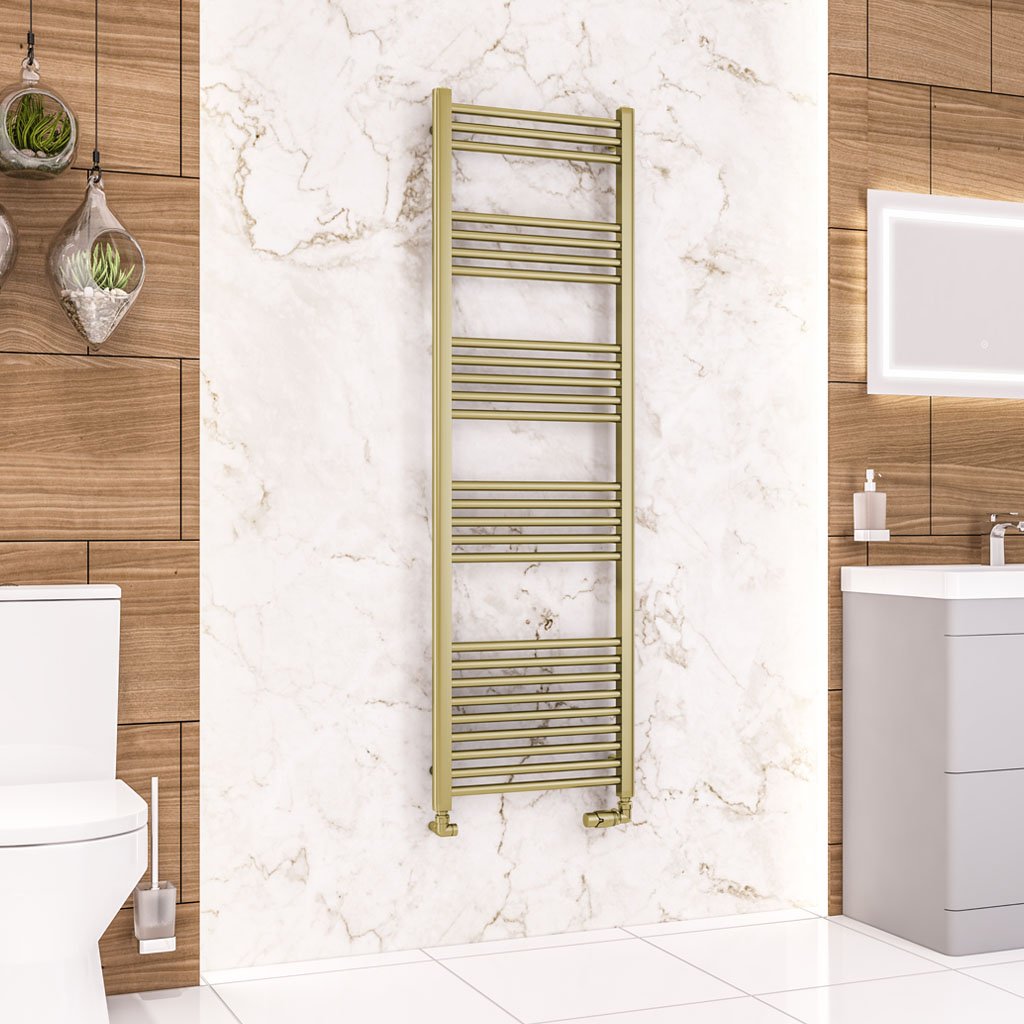 Wendover Straight Multirail 1600 x 500 Brushed Brass