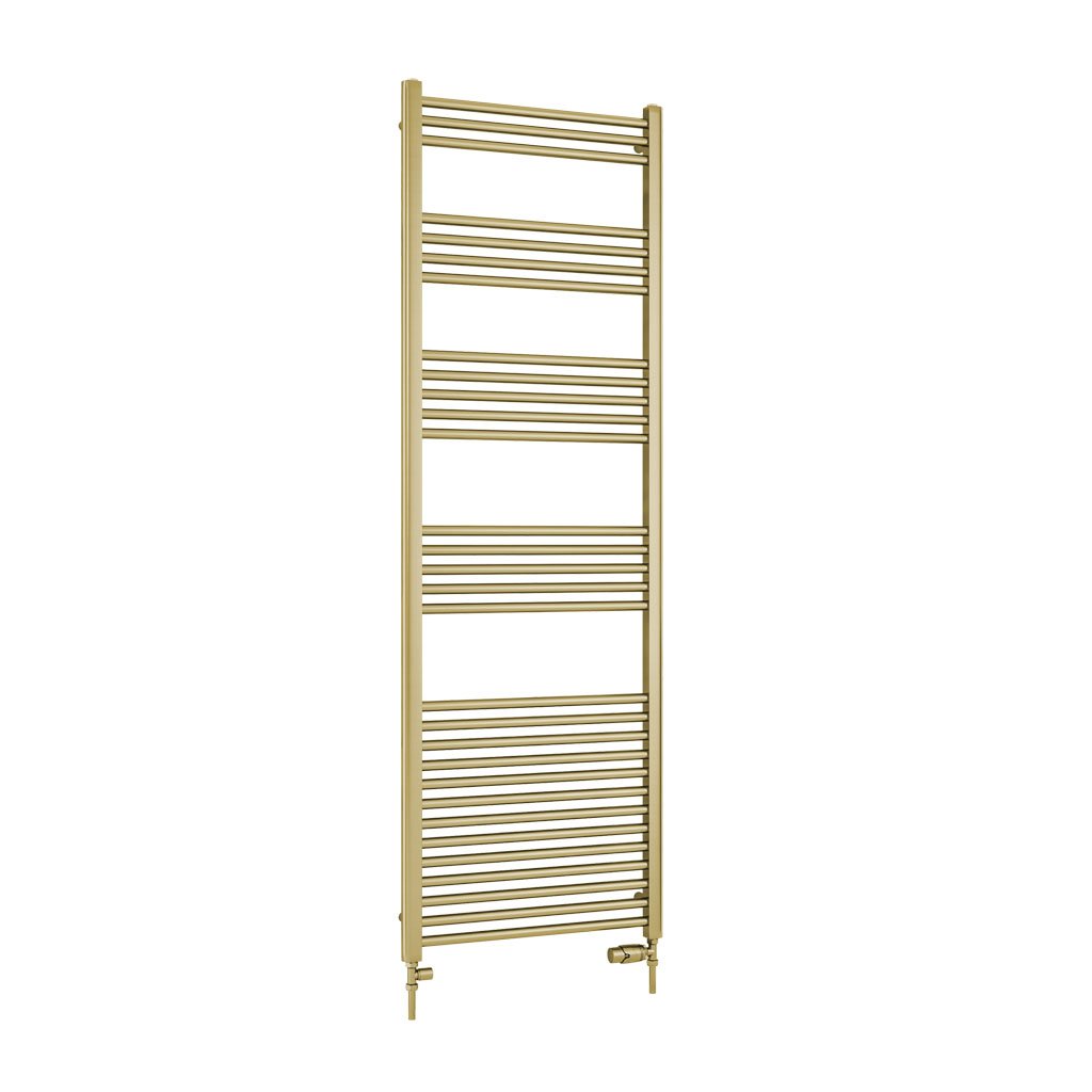 Wendover Straight Multirail 1800 x 600 Brushed Brass