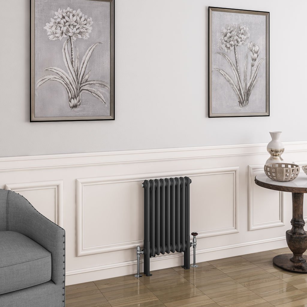 Imperia 2 Column Radiator 600 x 425mm Matt Anthracite