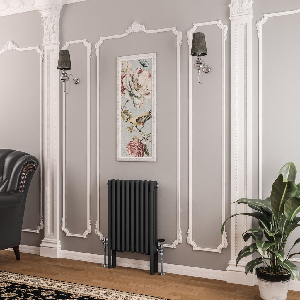 Imperia 3 Column Radiator 600 x 470mm Matt Anthracite