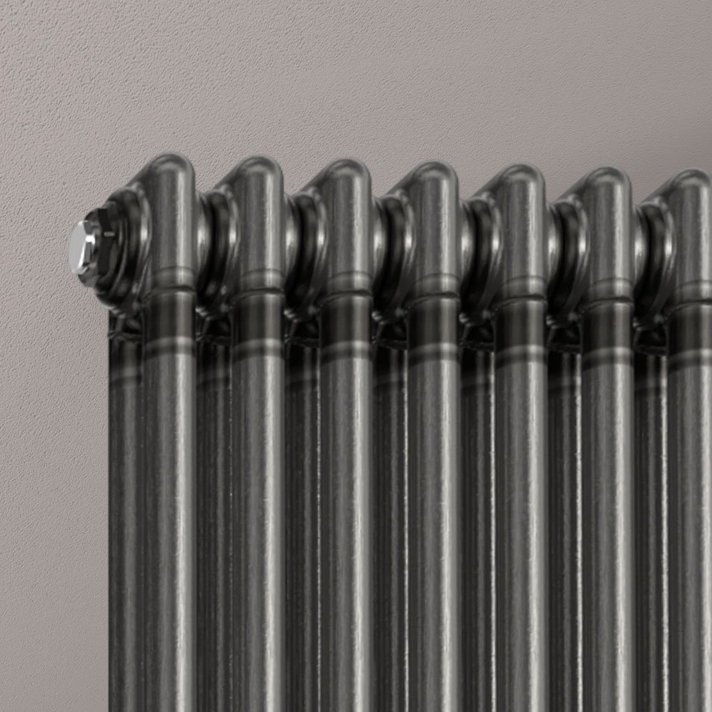 Imperia 2 Column Radiator 600 x 605mm Bare Metal