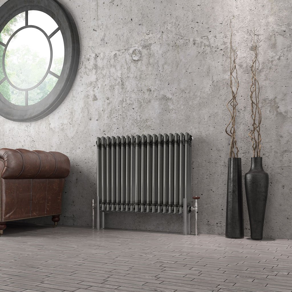 Imperia 3 Column Radiator 600 x 830mm Bare Metal