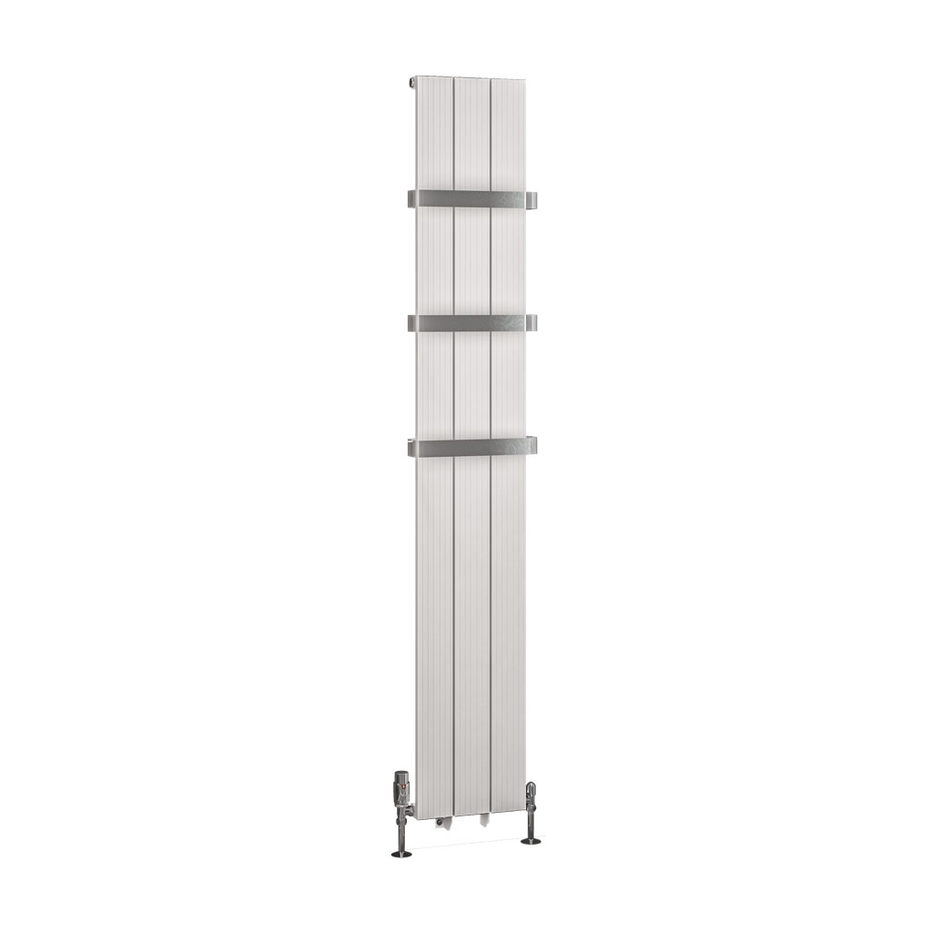 Mersey 1800 x 280 Aluminium Radiator Matt White