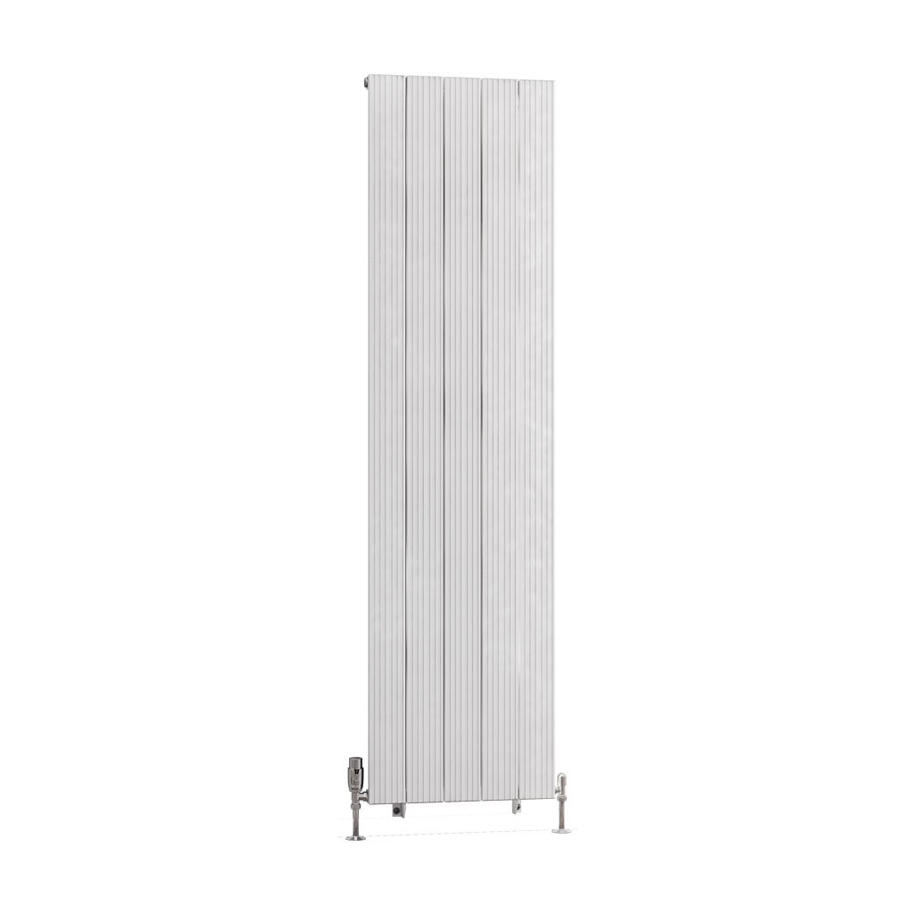 Mersey 1800 x 470 Aluminium Radiator Matt White