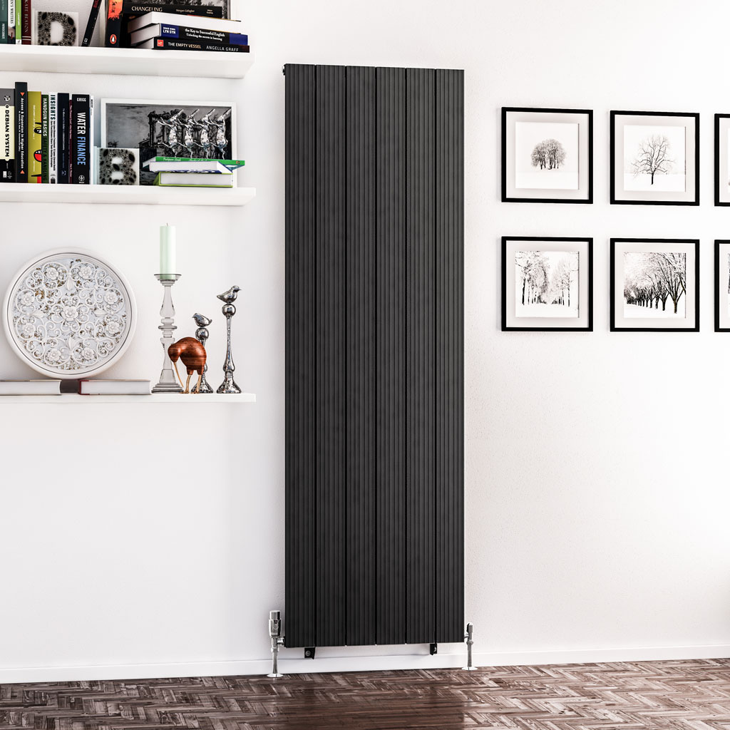 Mersey 1800 x 565 Aluminium Radiator Matt Anthracite