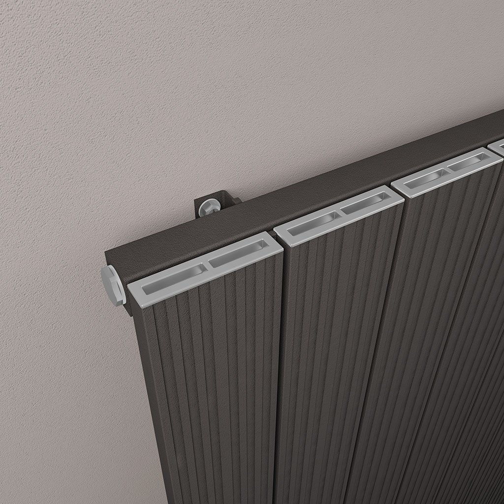 Mersey 1800 x 660 Aluminium Radiator Matt Anthracite