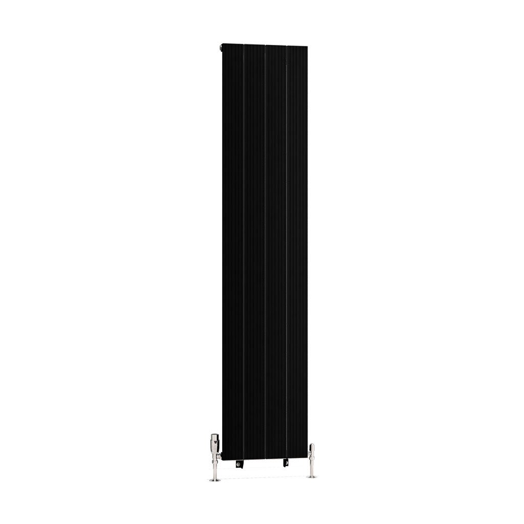 Mersey 1800 x 375 Aluminium Radiator Matt Black