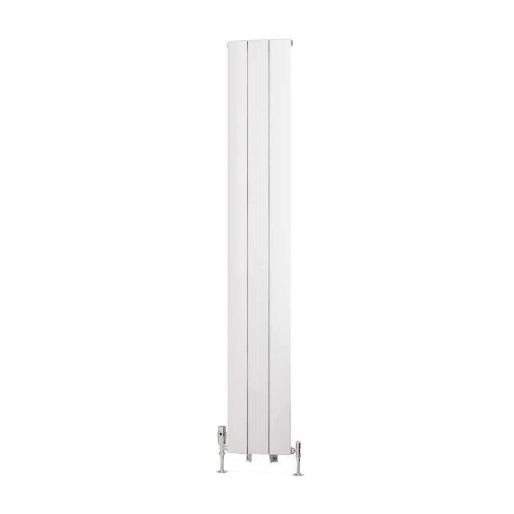 Trent 1800 x 280 Aluminium Radiator Matt White