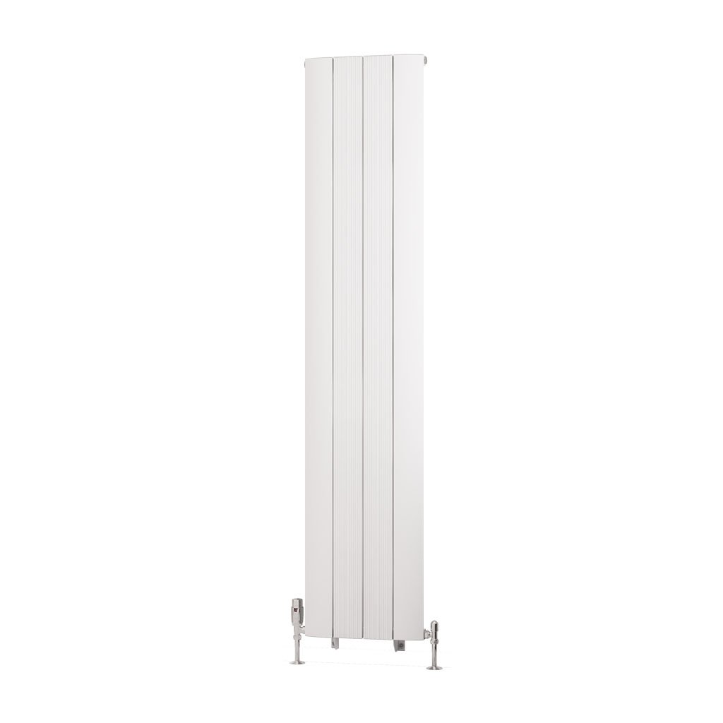 Trent 1800 x 375 Aluminium Radiator Matt White